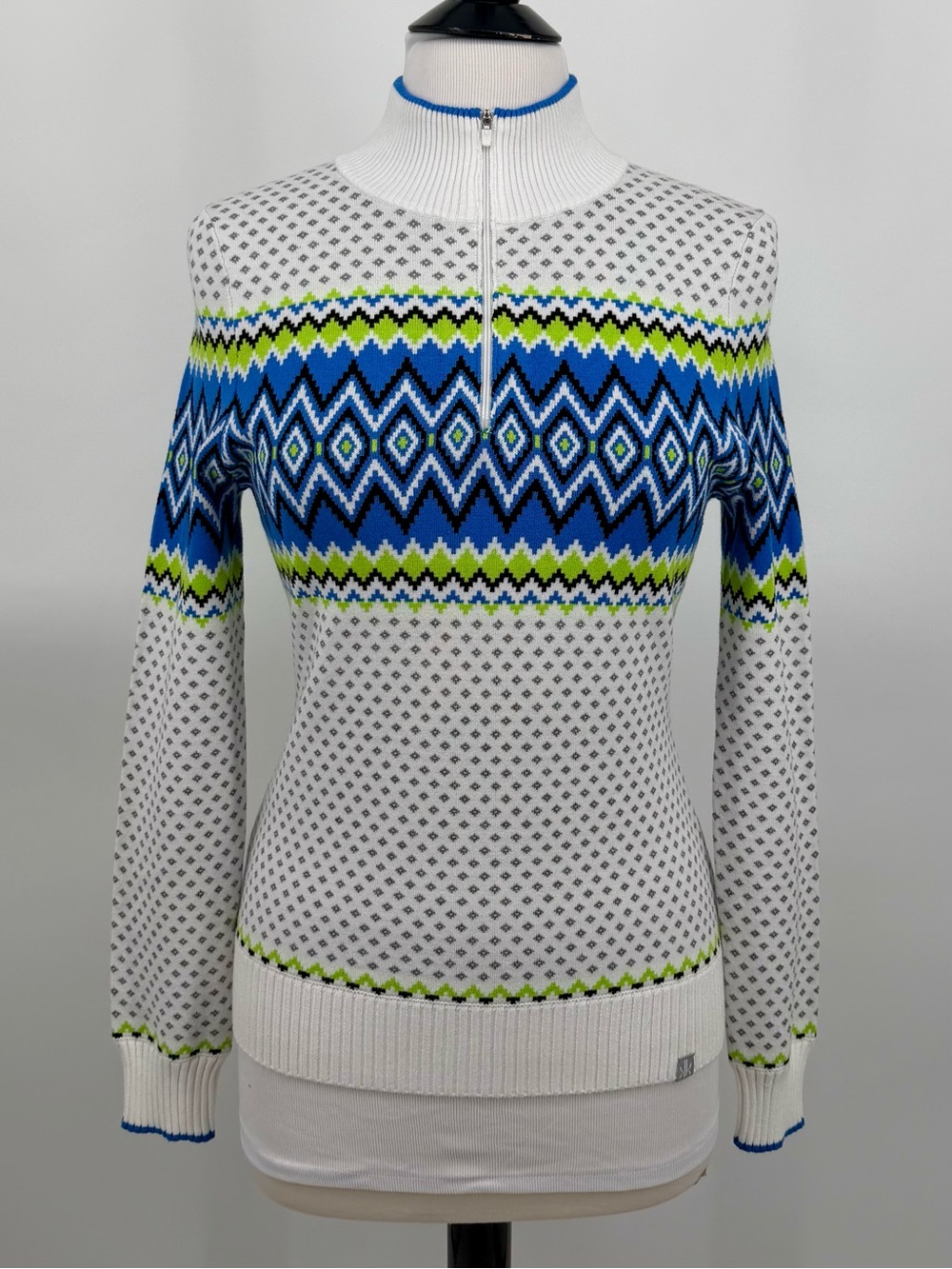 NWT 1/4 Zip Sunny slope sweater size small